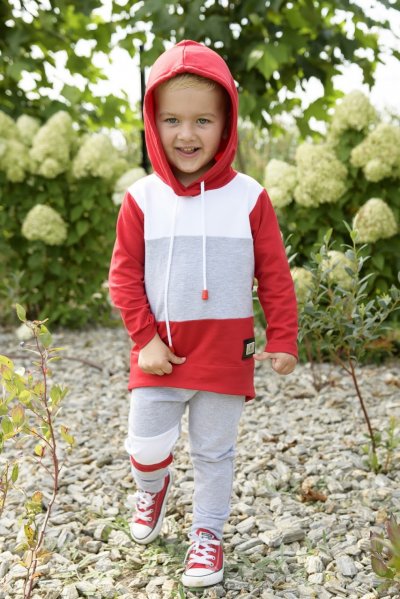 Czerwona bluza longsleeve dla chłopca